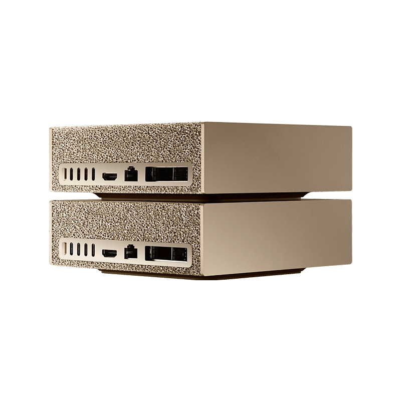 Two NVIDIA DGX Spark units stacked