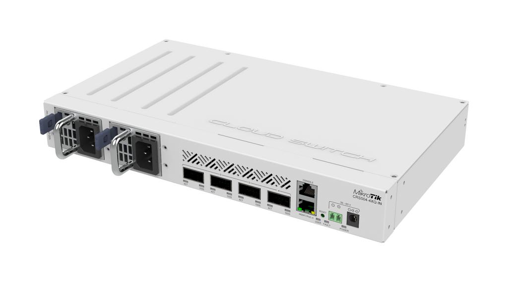 MikroTik CRS504-4XQ-IN – 4x 100G QSFP28 Switch