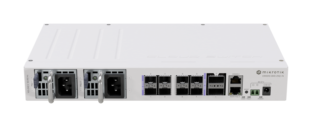 MikroTik CRS510-8XS-2XQ-IN – 8x 25G SFP28 + 2x 100G QSFP28 Switch