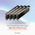 PNY RTX PRO 6000 Blackwell Max-Q Quad – 4x RTX PRO 6000 Max-Q, 96 GB each