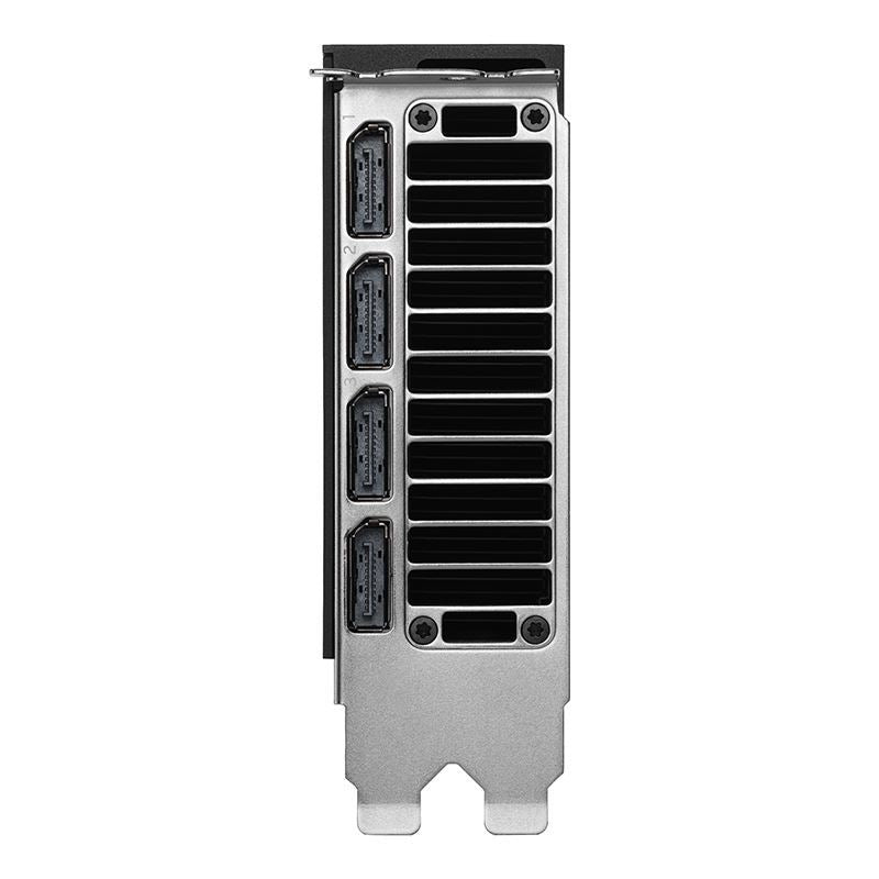 RTX PRO 5000 Blackwell I/O bracket with 4x DisplayPort 2.1b and exhaust vent